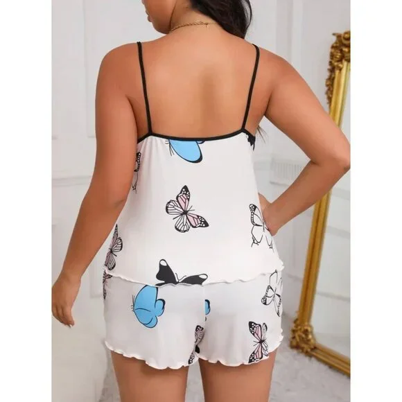 Cute Plus Size Butterfly PJs Size 16 - Picture 3 of 5